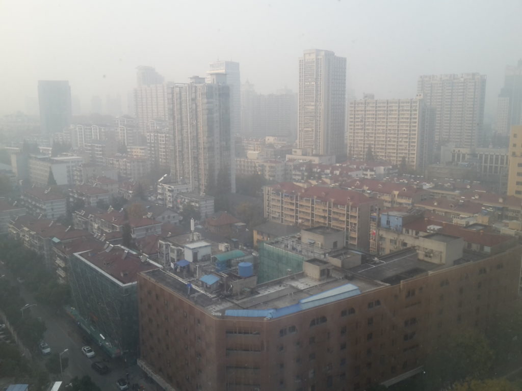 Nanjing city smog