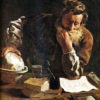 Archimedes at desk