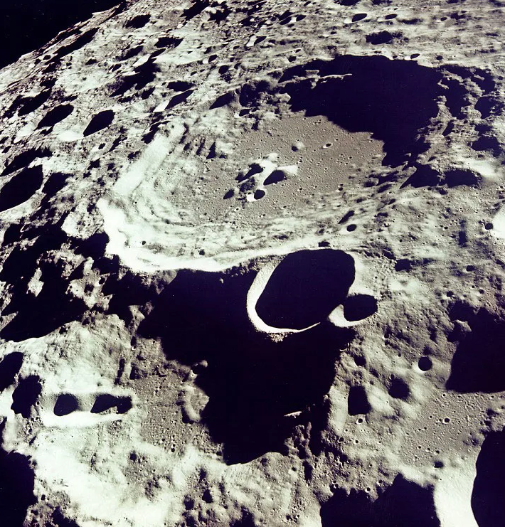 Craters on the dark side of the moon